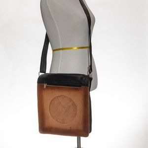 Leather Embossed Messenger Bag Mexico